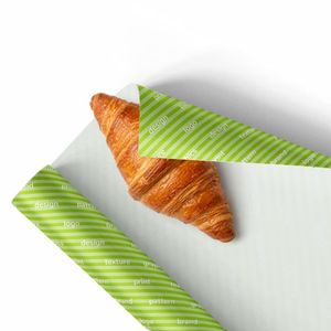 Papel de Hornear Antiadherente Pelleaglio de 50g - Base Sólida Personalizada con Logotipo de 1 Color para Envolver Regalos de Pan - Product Image 1