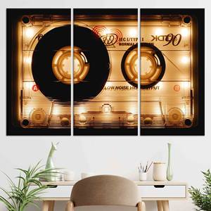 Impression sur toile de musique moderne : œuvre d'art vibrante pour une décoration contemporaine, lot de 3 toiles - Product Image 1