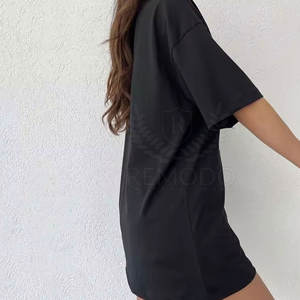 Camiseta de Verano para Mujer, Estilo 2025, Oversize con Estampado Puff, Material de Algodón, Transpirable, de Secado Rápido, Directo de Fábrica - Product Image 4