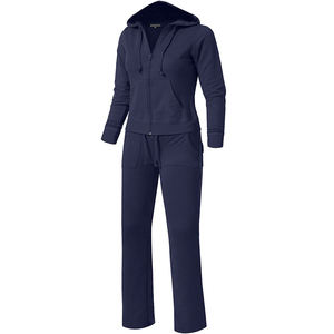 Ropa Deportiva informal para mujer, pantalones de chándal de manga larga y sudadera con cremallera, chándal de 2 piezas, gran oferta - Product Image 1