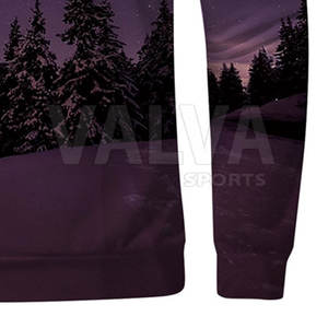 Pull-over décontracté en coton mélangé pour hommes, sweat-shirt à capuche imprimé en molleton solide avec sublimation - Product Image 6