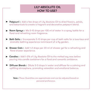 Huile absolue de lys biologique pure, huile essentielle pour hydrater et éclaircir, qualité thérapeutique et cosmétique, fourniture OEM - Product Image 5