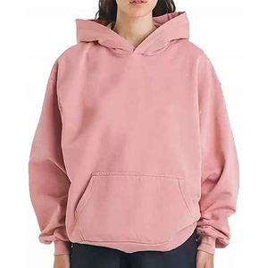 Ropa de calle informal para mujer, sudaderas con capucha de Color sólido, sudaderas con capucha de gran tamaño y peso pesado, ropa de diseño informal, ropa de fabricante - Product Image 5