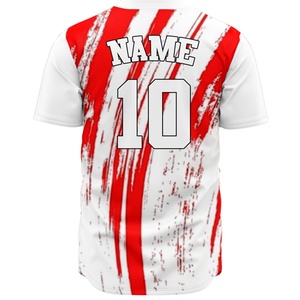 เสื้อเบสบอลซอฟต์บอลแบบขายส่งสำหรับเยาวชน สกรีนชื่อโลโก้ได้ นุ่มสบาย เหมาะสำหรับนักกีฬาเบสบอลซอฟต์บอลและแฟนๆ - Product Image 2