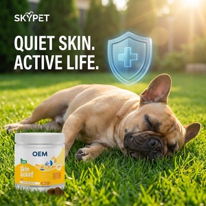 Suplemento recomendado por veterinarios <span class=keywords><strong>para</strong></span> la piel y el pelaje del perro, <span class=keywords><strong>para</strong></span> alivio <span class=keywords><strong>de</strong></span> alergias, apoyo <span class=keywords><strong>para</strong></span> un pelaje brillante, Omega 3 6 9, masticables suaves, fabricante OEM a granel - Product Image 5