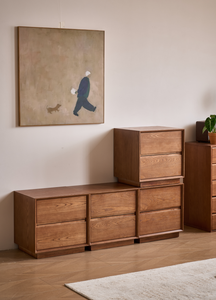 Mueble Organizador de Almacenamiento de Madera de Olmo Sólido y Duradero de Estilo Moderno de Mediados de Siglo - Product Image 3
