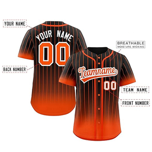 Los hombres de último estilo usan camisetas de poliéster transpirables de béisbol de buena calidad para camisetas de béisbol y softbol - Product Image 2