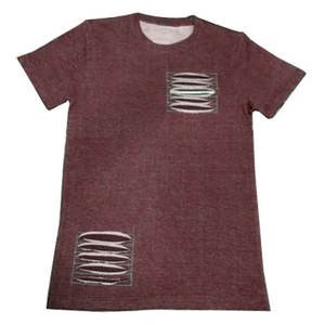 T-shirts Homme Effet Vieilli de Qualité Supérieure, 100% Coton, Col Rond, Manches Courtes, Couleurs Variées, Personnalisables - Product Image 1