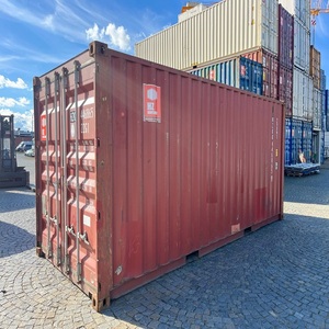 Conteneur maritime sec d'occasion de 20 pieds en acier rouge pour le transport de marchandises et les solutions de stockage |   Conteneur maritime d'occasion de 40 pieds - Product Image 2