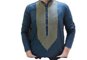Nuevo Traje Afgano para Hombre, Shalwar Kameez, Ropa Islámica, Conjunto de 2 Piezas, Bordado Estampado, Moda Kabul, Vestido Tribal Afgano Transpirable - Product Image 4