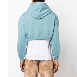 Sudadera Corta con Capucha al Por Mayor, con Tela Suave y Ajuste Elegante para Uso Diario Informal, Sudadera Corta Básica - Product Image 3