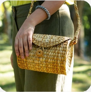 Nordic Modern Style Handmade Rattan Seagrass Storage Tray Creative Rectangle <b>Basket</b> for Fruits Bread Serving Luxury Design - Product Image 4