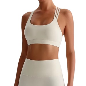 Sujetador deportivo personalizado para mujer, talla grande, de malla, soporte medio, para correr, de secado rápido, transpirable, de elastano/nailon, con logo frontal, al por mayor - Product Image 2