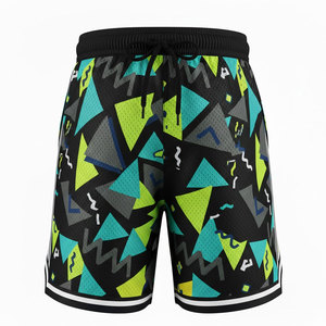 Shorts décontractés pour hommes en satin imprimé par transfert thermique, écologiques, à séchage rapide, en tissu respirant pour la course, la gym, le fitness et les sports d'équipe - Product Image 1