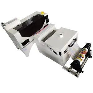 2 Xp600/7610 cabeza A3 UV DTF impresora Circulación de tinta blanca 300mm ancho de alimentación tela tshiirt máquina de impresión