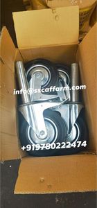 Chất lượng cao Thiết kế hiện đại giàn giáo Đen bánh xe cao su - Product Image 6