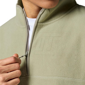 Hommes à la mode demi veste zippée sans capuche avec poche latérale et col montant pour tenues décontractées hommes demi veste zippée - Product Image 5