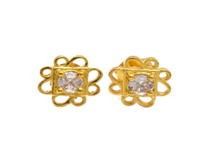 Boucles d'oreilles en argent Sterling 925 de forme carrée avec pierres de lune, nouvel arrivage - Product Image 1