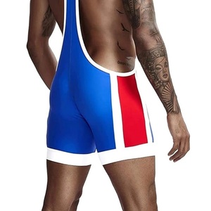 Design Your Own Digital Printing Wrestling Singlet <b>Athletic</b> Bodysuit Underwear Singlets Good Quality Fighting Breathable New Set - Product Image 5