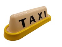 Tira de Luces LED para Taxi de PVC Amarillo Personalizada DG, Alta Visibilidad, Fácil Instalación, Ajuste Universal, Garantía de 3 Años, Vacío