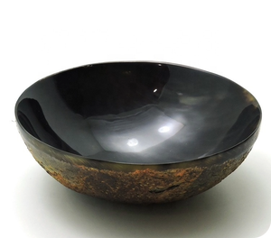 Natural Color & Shape Horn Decorative Bowl Minimalist Carbine Design Horn <b>Dinnerware</b> Bowl Antique Look Food Serving Horn Bowl - Product Image 2