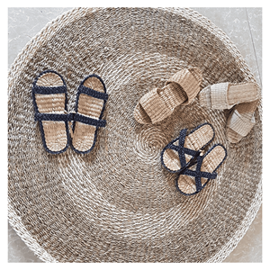 Pantuflas de Jacinto de Agua, Parte Superior Tejida de Jacinto con Suela de EVA para Uso en Interiores del Hogar, Bienvenida a los Invitados, Origen Vietnam - Product Image 3