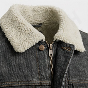 Chaqueta Vaquera de Moda para Mujer, Cuello Camisero, Transpirable, Ecológica, de Algodón, Prenda Exterior Elegante, Ropa Casual de Calle, Color Personalizado - Product Image 4