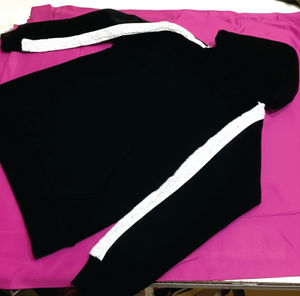 Ensemble sweat-shirt et pantalon de survêtement streetwear surdimensionné en coton pour femme, survêtement ample personnalisé pour homme - Product Image 4