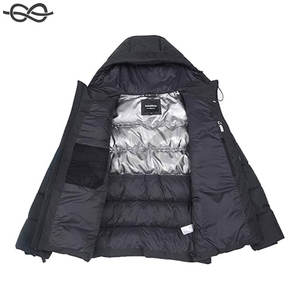 Veste matelassée lourde pour hommes Manteau d'hiver à bulles Doublure thermique réfléchissante Vêtements d'extérieur Chaleur Confort Temps froid - Product Image 3