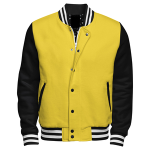 Veste universitaire de baseball de haute qualité pour hommes et femmes, en laine, col montant, 100 % coton, design personnalisé, vente en gros - Product Image 1