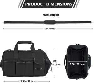 Bolsa de Herramientas Táctica Resistente OEM con Correa de Hombro Ajustable, Resistente al Agua, Capacidad de 12L, Cierre de Cremallera - Product Image 2