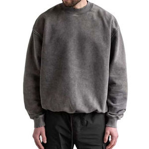 Sudaderas con Capucha y Sudaderas de Algodón 100% para Hombre al por Mayor, con Logotipo Personalizado, Estilo Vintage Lavado al Ácido, para Ropa Básica de Invierno - Product Image 1