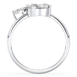 Bagues de fiançailles REYES en or massif 14 carats avec moissanite certifiée GRA pour femmes, cadeaux de mariage et d'anniversaire hip-hop, bijoux fins - Product Image 6