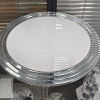 Support d'affichage rond en acrylique transparent personnalisé, fabriqué en Chine, personnalisable pour la présentation de produits en magasin et sur comptoir