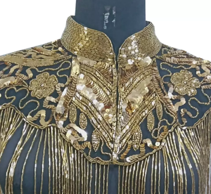 Beautiful Design Sparkle Sequin Glass Beads/crystals Dinner Multi Wearable Party Silver Gold Luxury Collar Ponchos/<b>Capes</b> - Product Image 3