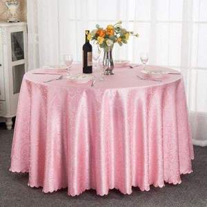 Emerald Green Satin Rosette Rectangle Luxury Tablecloth New Style Woven Overlay Design - Product Image 5