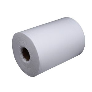 Hot Selling White Waterproof Spunlace Nonwoven <b>Fabric</b> Roll Breathable Crosslapped Desired Composition <b>Viscose</b> Anti-Static - Product Image 2