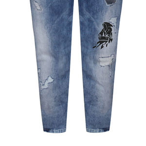 Pantalon en jean à motif droit confortable pour femmes Offre Spéciale tissu en toile avec sérigraphie Top best-seller du fabricant - Product Image 5