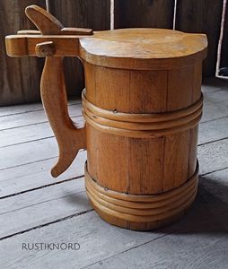 Taza de madera con asa Taza de café para beber té Oficina Espresso Agua Cerveza Té Café Leche Taza de agua Vasos - Product Image 2