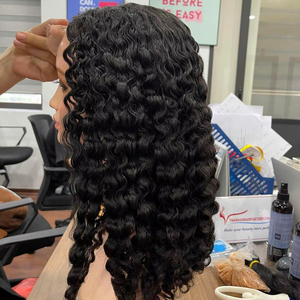 วิกผมบ๊อบสั้นแบบไม่ต้องใช้กาววิกผมคนแท้แบบมีลูกไม้ด้านหน้าสำหรับผู้หญิงผิวดำวิกผมดิบแบบเวียดนามความละเอียดสูง - Product Image 1