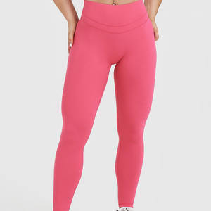 กางเกงโยคะผู้หญิง ลดราคา ผ้ายืด/โพลีเอสเตอร์ คุณภาพสูง เอวยืดหยุ่น ระบายอากาศ แห้งเร็ว ดีไซน์ใหม่ ขายด่วน - Product Image 1