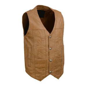 Chaleco de moto de cuero para hombre de alta calidad Tasa de venta completa Buen material Chaleco de moto - Product Image 1