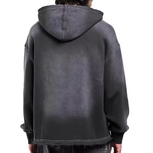 Sudaderas con Capucha de Invierno Lavadas con Ácido, Estampado Moderno Extra Grande, 100% Algodón Transpirable con Textura Suave y Detalles Duraderos para Hombre - Product Image 3