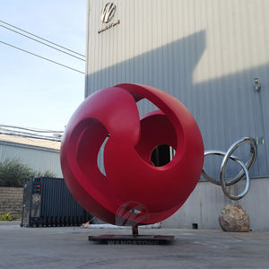 Escultura de esfera de acero inoxidable personalizada moderna grande - Product Image 2