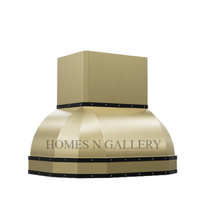 Campana extractora de cocina de acero inoxidable personalizada para la industria, de diseño, con correas, para chimenea y montaje en pared - Product Image 3
