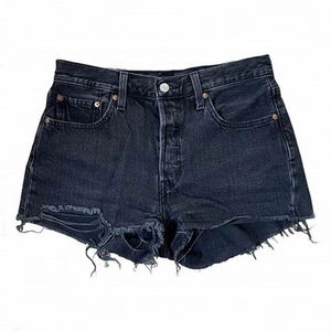 Wholesale Low MOQ Custom Made Plain Dyed Solid Casual <b>Jeans</b> Shorts for <b>Men</b> Custom Logo Latest Design 100% Polyester - Product Image 2