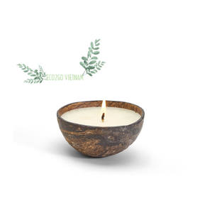 Vela de coco de alta calidad, cuenco para cuenco, vela de coco, hecho en Vietnam, 100% - Product Image 1