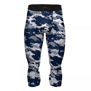Vente en gros de vêtements de sport Pantalons de compression pour hommes avec poches Leggings de gymnastique à sec et à froid Collants de course à pied fitness et entraînement - Product Image 1