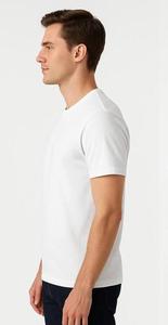 Camiseta de Manga Corta Lisa de Alta Calidad, Personalizable al por Mayor, Talla Grande para Hombre - Product Image 4