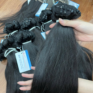 ผมตรงธรรมชาติแบบเวฟท์ ผมดิบแบบมัด  ผมเวฟท์แบบดับเบิ้ลดรอน สีธรรมชาติ  ผู้จำหน่ายผมดิบ มีสินค้าพร้อมส่ง - Product Image 5